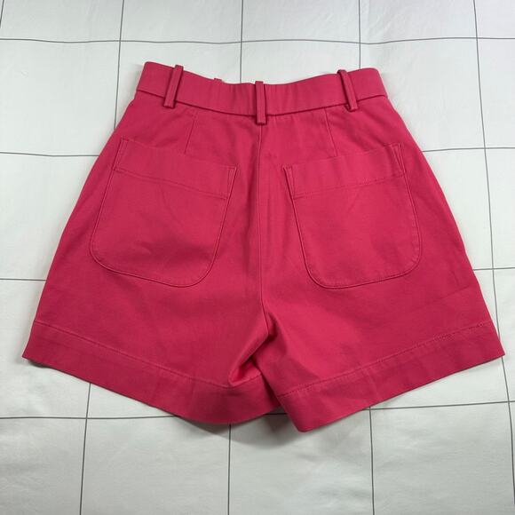 Spanx Shorts Womens XS Pink Tulip Twill 5" High Rise Chino Stretch Smooth Casual - Picture 3 of 12